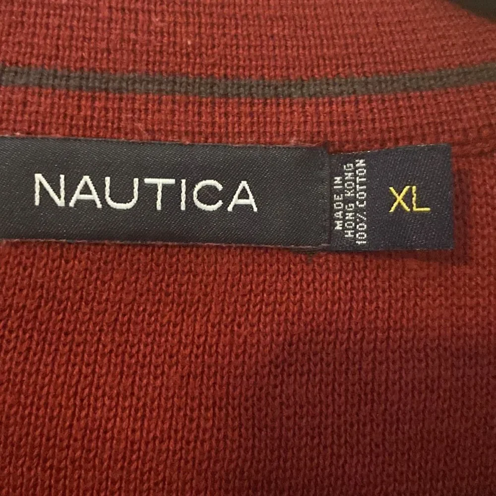 Nautica, Red Pull-Over, Size XL, 100% Cotton, EUC - Picture 3 of 5